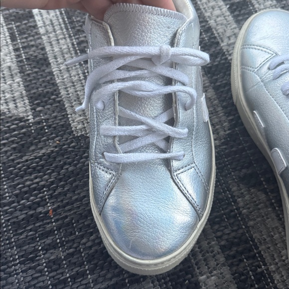 Veja Esplar Lace Up Sneaker - Silver and Iridescent- Size 37 - Picture 5 of 6